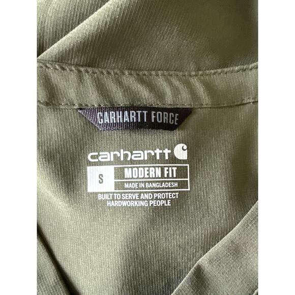 Carhartt Force Women’s Cross Flex V-Neck Scrub Top C12110 Olive Green Size S - Picture 8 of 8